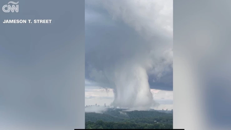 Fenómeno meteorológico que provocó temores de un gran tornado en Atlanta | VIDEO