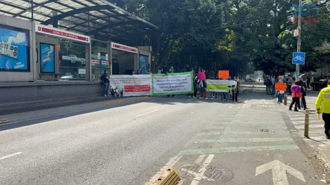 Calles cerradas por bloqueos en CDMX