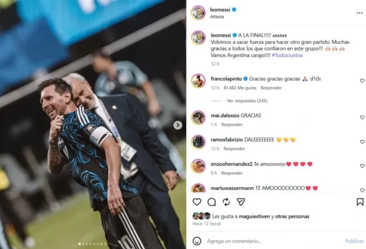 Messi posteo