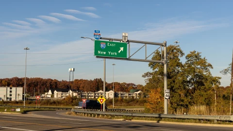 La autopista I-80 de Nueva York