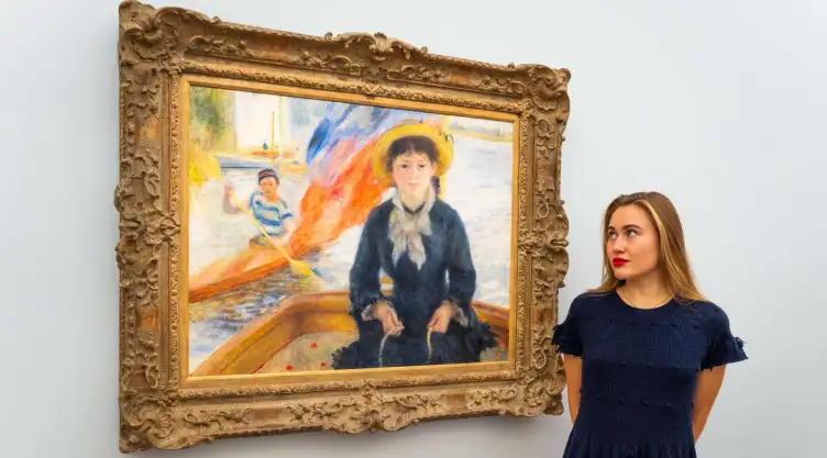 La obra “En Canon (Jeune fille à la barque)”, de Pierre-Auguste Renoir.
