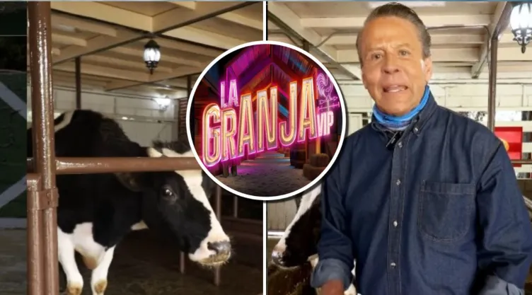 Alfredo Adame, de La Granja VIP, presume sus habilidades en el cuidado de vacas.