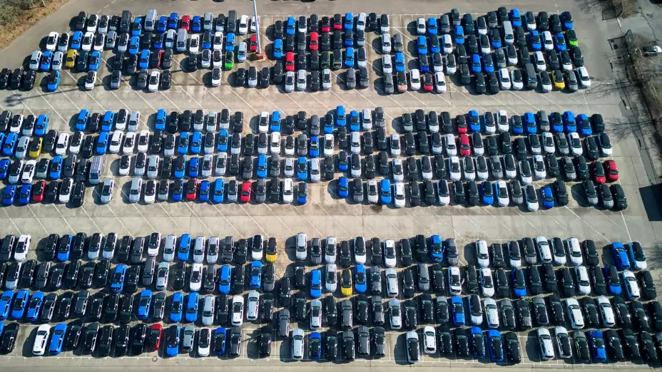 Fábrica de autos Opel en Ruesselsheim, Alemania.