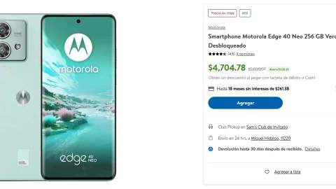 Sam’s Club y otro de los Motorola en descuento