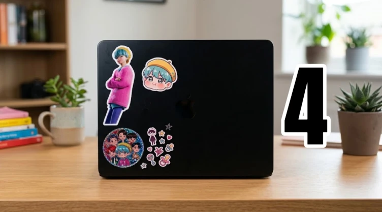 4 ideas de stickers de Baby Saja Boys para decorar la laptop de una verdadera fan de KPop Demon Hunters