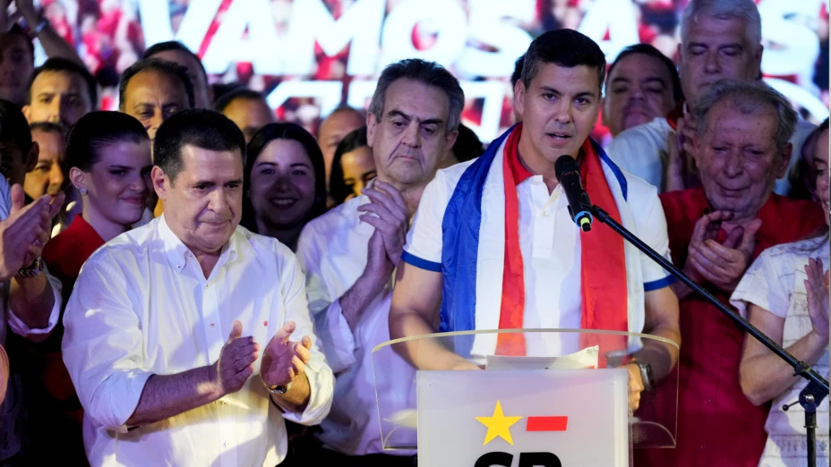 Santiago Peña, candidato presidencial del Partido Colorado de Paraguay.