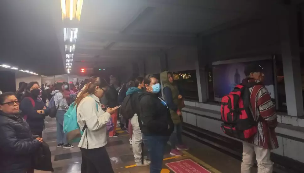 Se registra humo en la Línea 3 del Metro CDMX hoy 27 de febrero de 2024