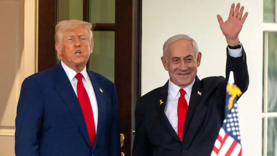 El premier de Israel, Benjamin Netayahu, y el presidente de EU, Donald Trump.