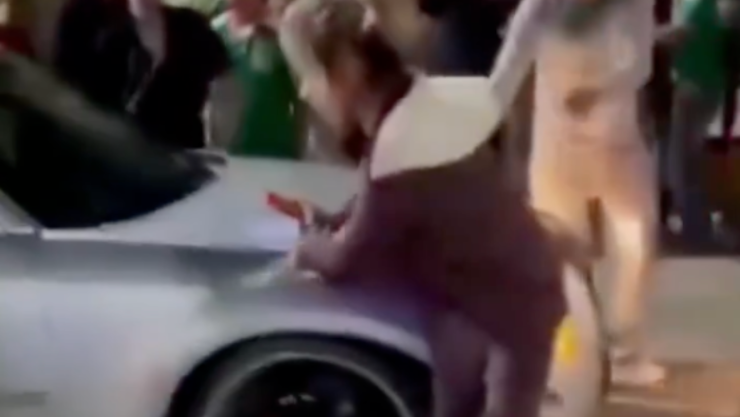 Momento exacto en el que mujer es ATROPELLADA durante festejos en Aguascalientes