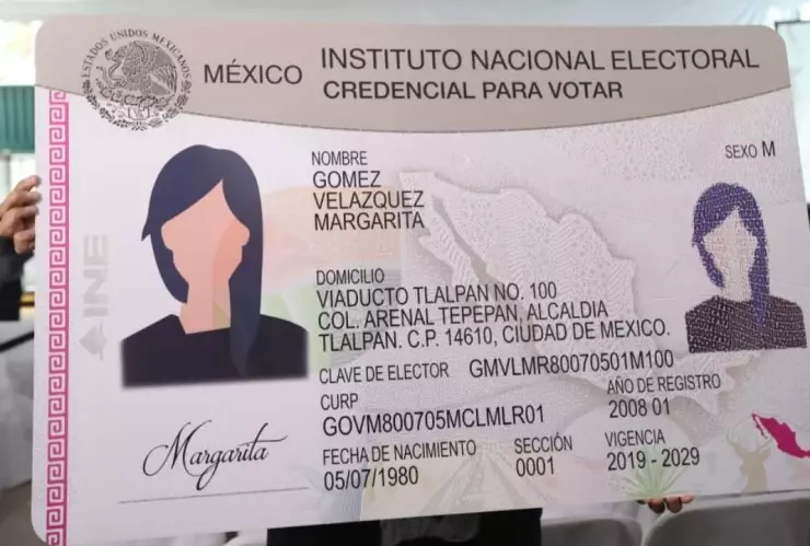 Credencial elector.