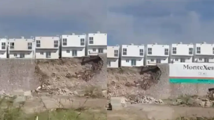 Peligro de colapso de ocho viviendas en fraccionamiento