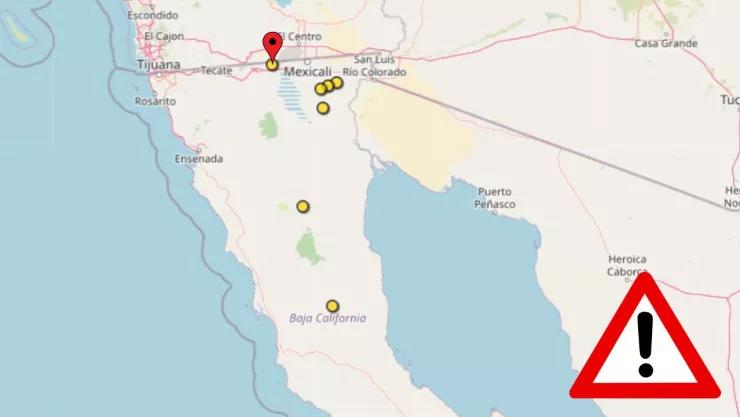 Siete sismos en Baja California el 17 de septiembre de 2025