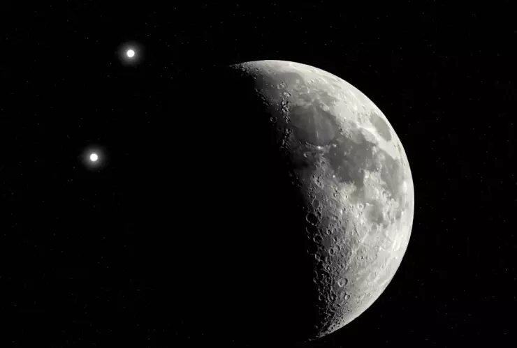 Luna en fase menguante 