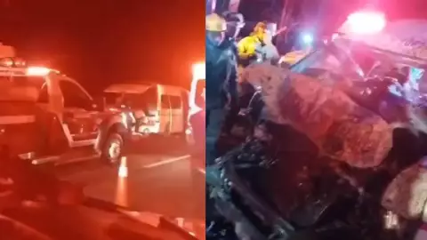 ¡Fatídico! Combi choca contra CABALLO y deja TRECE lesionados; mujer quedo prensada en la Mérida-Campeche