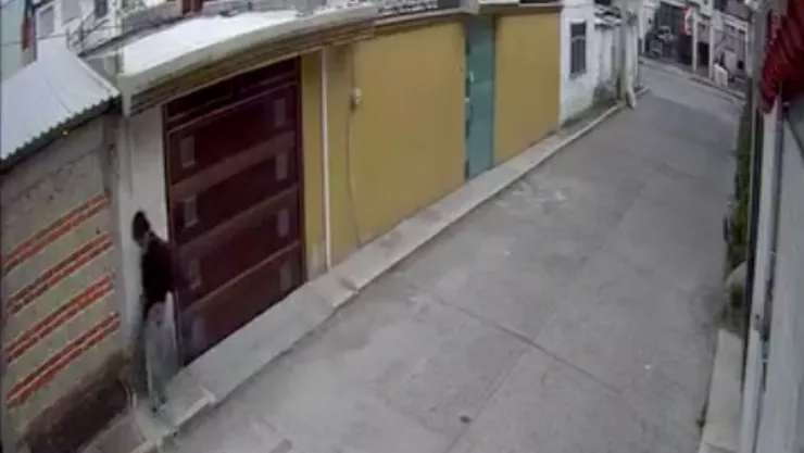 sujeto roba tubos de gas en Puebla