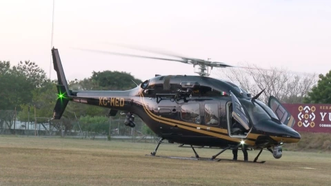 Trasladan de emergencia a una mujer en helicóptero al Hospital O’Horán en Mérida