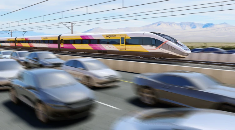 Maqueta del tren de alta velocidad
