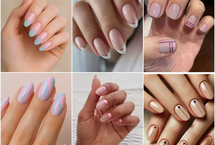 diseño de uñas rosa