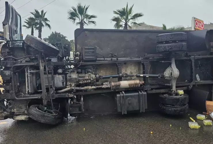 volcadura de camión