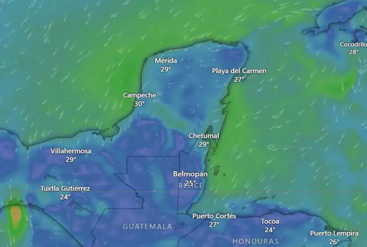 Clima hoy en Yucatán Continuarán las lluvias este domingo 25 de agosto de 2024