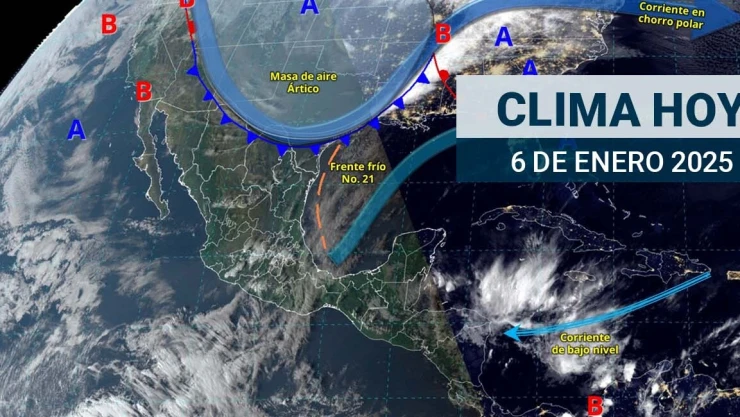 Clima en México hoy 6 de enero 2025