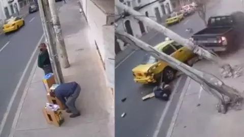 VIDEO: Pareja de abuelitos es atropellada por conductor borracho