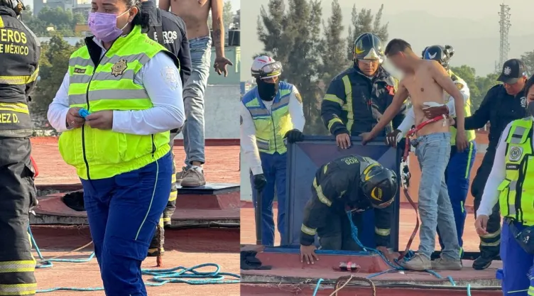 Hombre amenaza con lanzarse de un sexto piso en la colonia Doctores