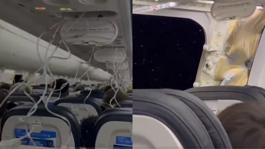 Ventana de avión explota