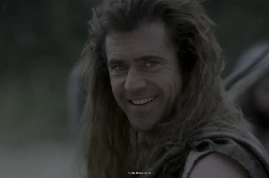 Escena de la película Corazón Valiente (Braveheart) con Mel Gibson por Azteca 7.