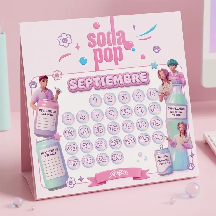 Calendario Soda Pop de Saja Boys