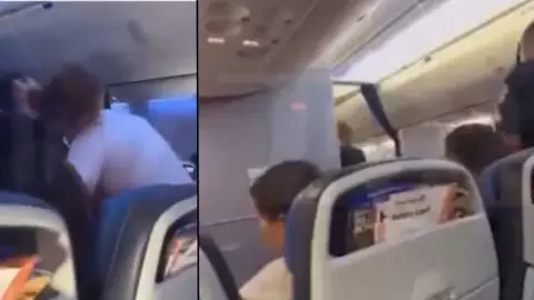 VIDEO_ Pasajera muerde a auxiliar de vuelo y le rompe la camisa con sus dientes.jpg