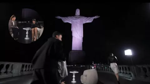 “¡Un bicho!”: Rosalía entra en pánico frente al Cristo Redentor y el video explota en redes al verla escapar de la entrevista
