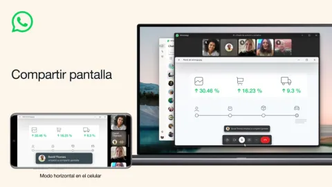 Cómo compartir pantalla en videollamada de WhatsApp