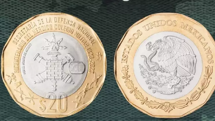 Así luce la NUEVA MONEDA de 20 pesos conmemorativa del Heroico Colegio Militar.jpg