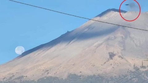OVNI volcán popocatépetl