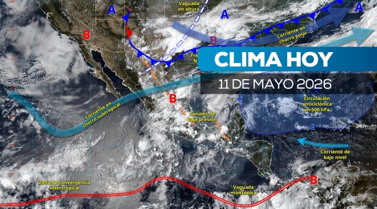 clima hoy en México 11 de mayo frente frio 50