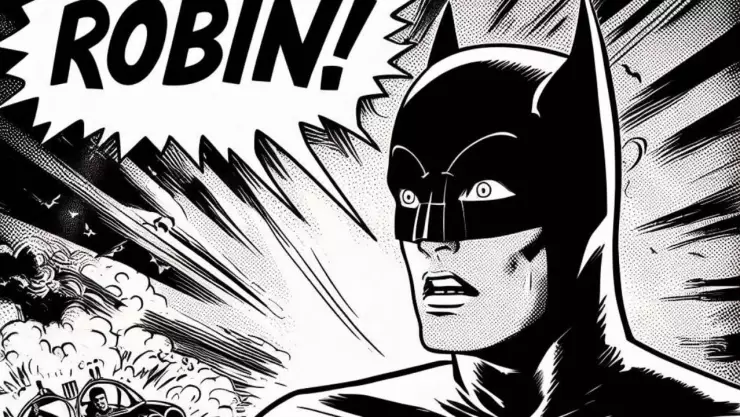 Cómic de Batman por IA