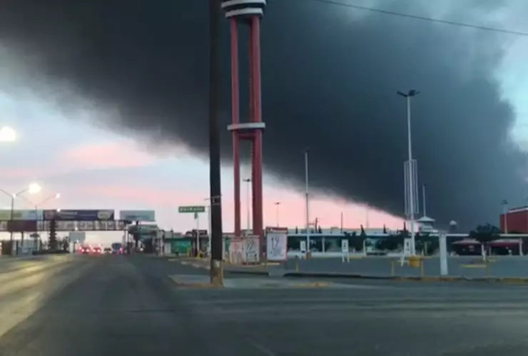 Incendio Recicladora Juarez