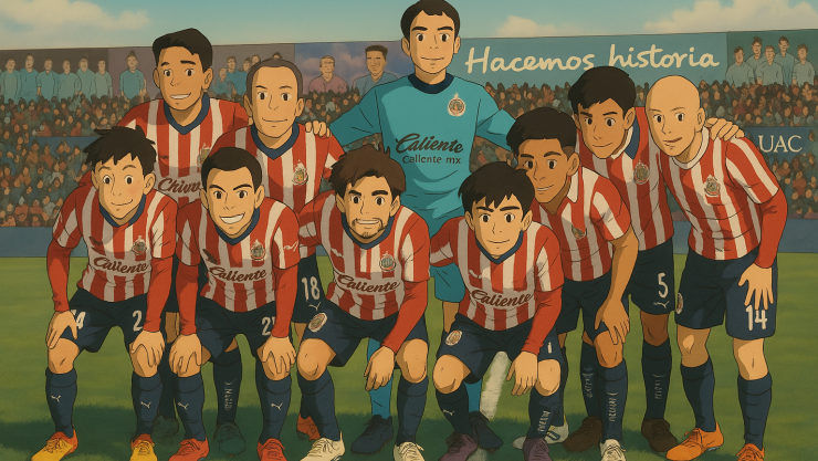 FOTOS | Así luce el Piojo Alvarado y los jugadores de Chivas al estilo del Studio Ghibli
