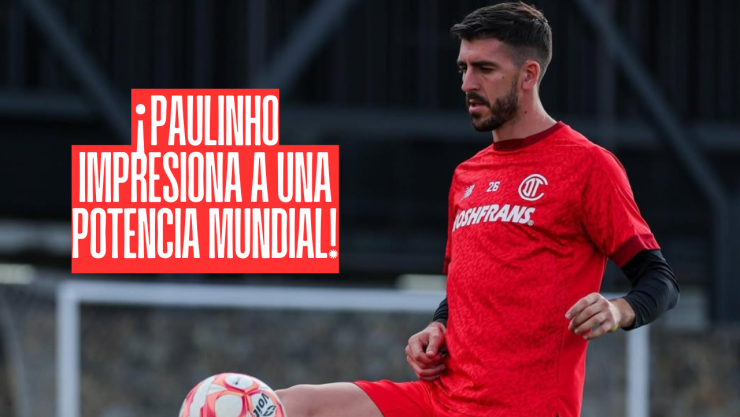 Paulinho en entrenamiento de Toluca