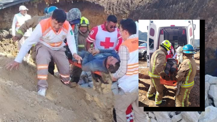 Trabajadores quedan sepultados por rocas en universidad de San Cristóbal de Las Casas