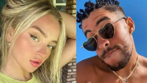 fan con la que sale bad bunny