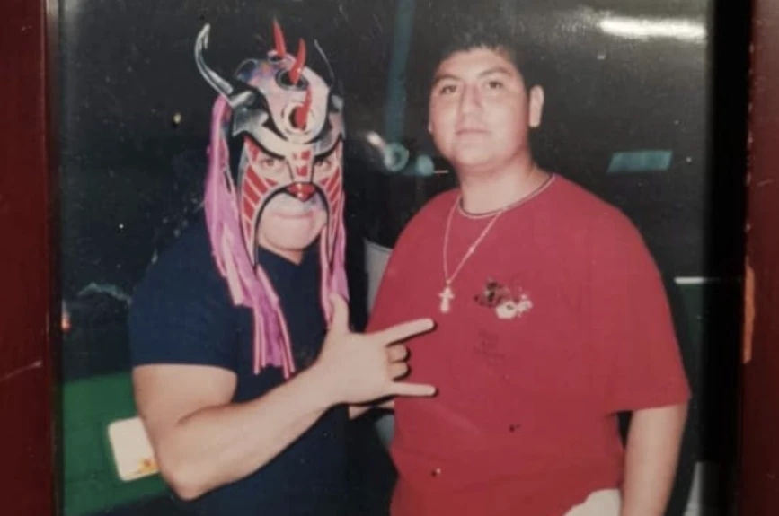 Luchador Mamba, cuando era niño