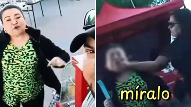 El video del altercado en un puesto de comida se viralizó en redes sociales