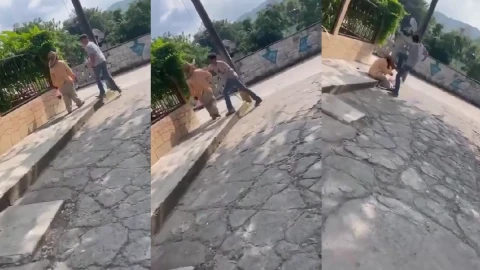 Por reto viral, joven agrede a adulto mayor en Huejutla