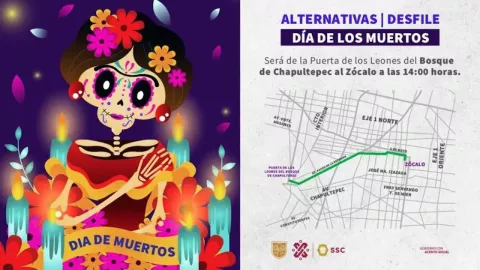 Conoce las alternativas viales por el Gran desfile del Día de Muertos 2023