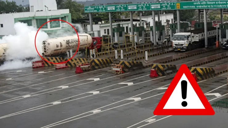 El accidente ocurrió cuando un tractocamión con una pipa de gas impactó una caseta de peaje