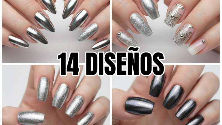 14 dise&ntilde;os de u&ntilde;as plateadas que se ven elegantes: en cortas, largas y de varias formas