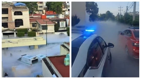 Evacuan a 400 personas tras fuerte fuga de Oxígeno en Clínica 58 del IMSS en Tlalnepantla, Edomex