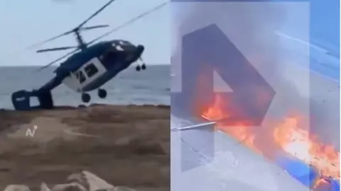 FUERTE VIDEO: Así fue el DESPLOME de helicóptero en Rusia que dejó cuatro personas calcinadas
